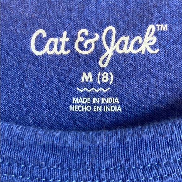 Cat & Jack Blue Tee with Stripes - Picture 3 of 3